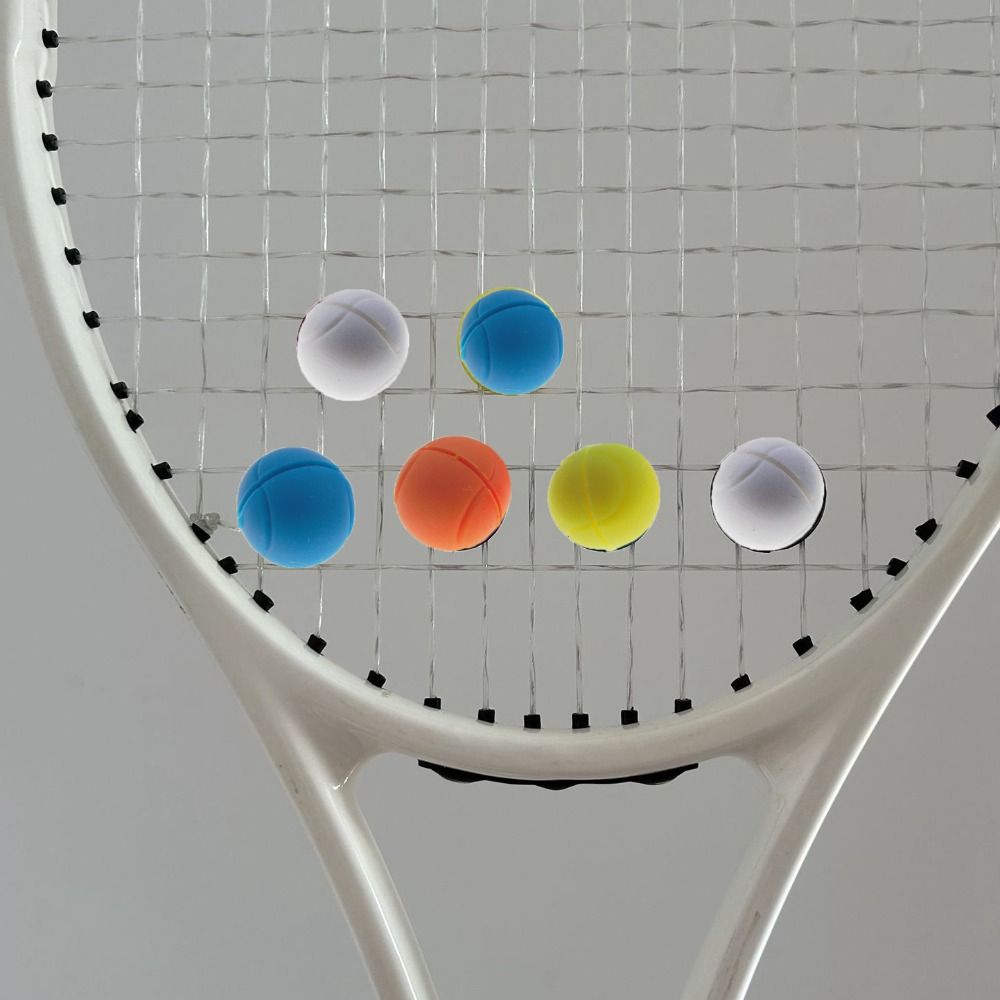 Racket Vibration Dampener - テニスシェイプテニスラケットダンパーストリングダンパー耐衝撃振動ダンパー個性的なかわいいテニスショックアブソーバー