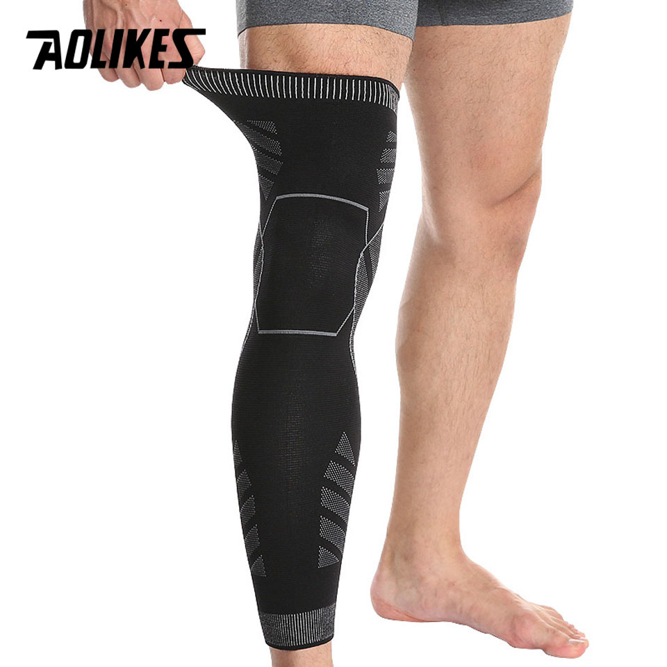 Knee Brace Badminton - Aolikes-伸縮性のある膝プロテクター,ランニング,バスケットボール,バレーボール,サッカー,サイクリングニーパッド用
