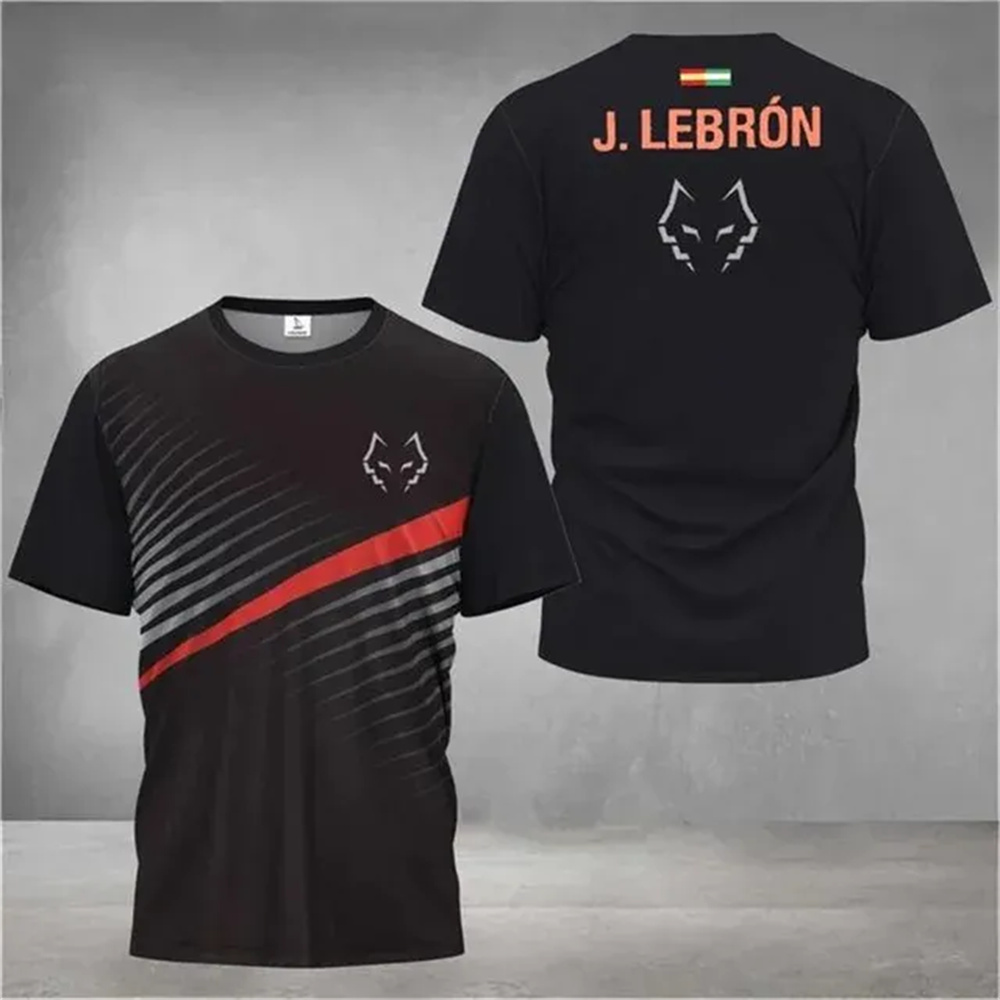 Badminton Aesthetic - 夏の新メンズバドミントンと卓球グラデーションストライププリント通気性ラウンドネック Tシャツアウトドアカジュアルスポーツトップ