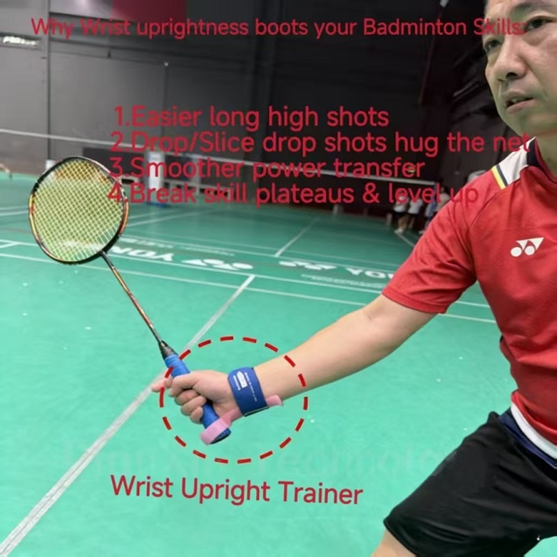 左手用バドミントンリストサポートトレーナー、様々な手のサイズ - Badminton Smash のレビューと価格