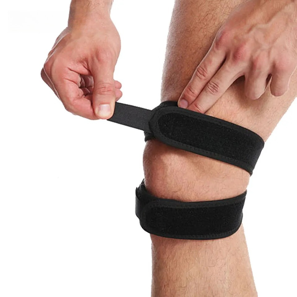1PC 加圧式膝サポーターパッド 弾性ブレース 膝穴付き膝パ - Knee Brace Badminton のレビューと価格