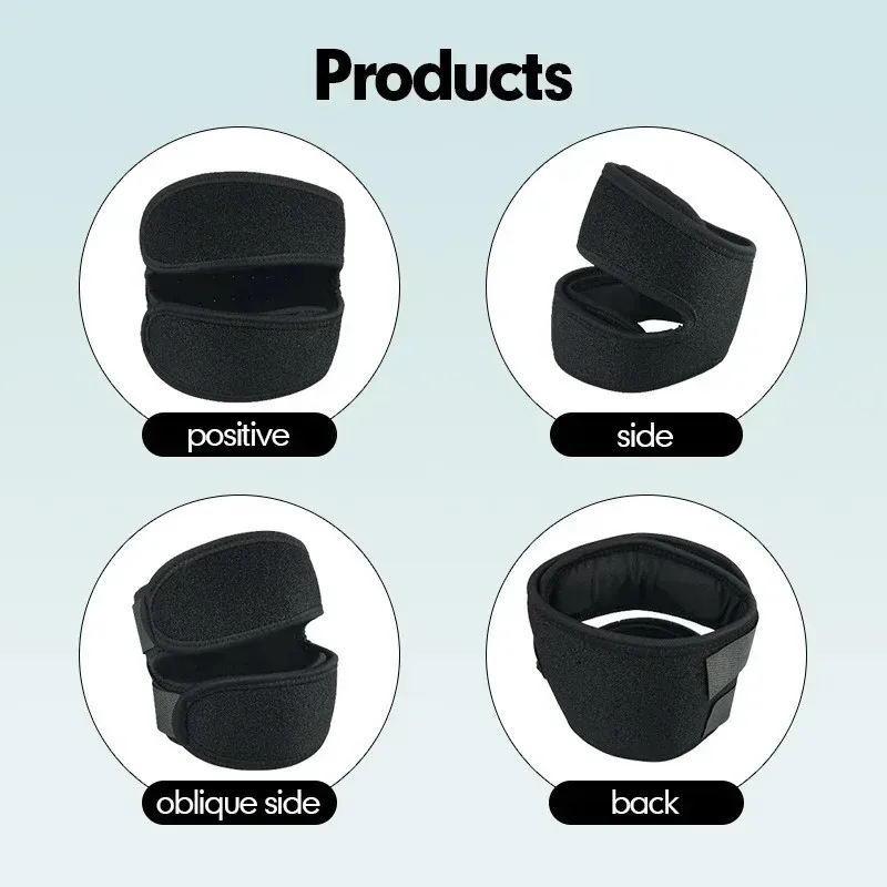 1PC 加圧式膝サポーターパッド 弾性ブレース 膝穴付き膝パ - Knee Brace Badminton のレビューと価格