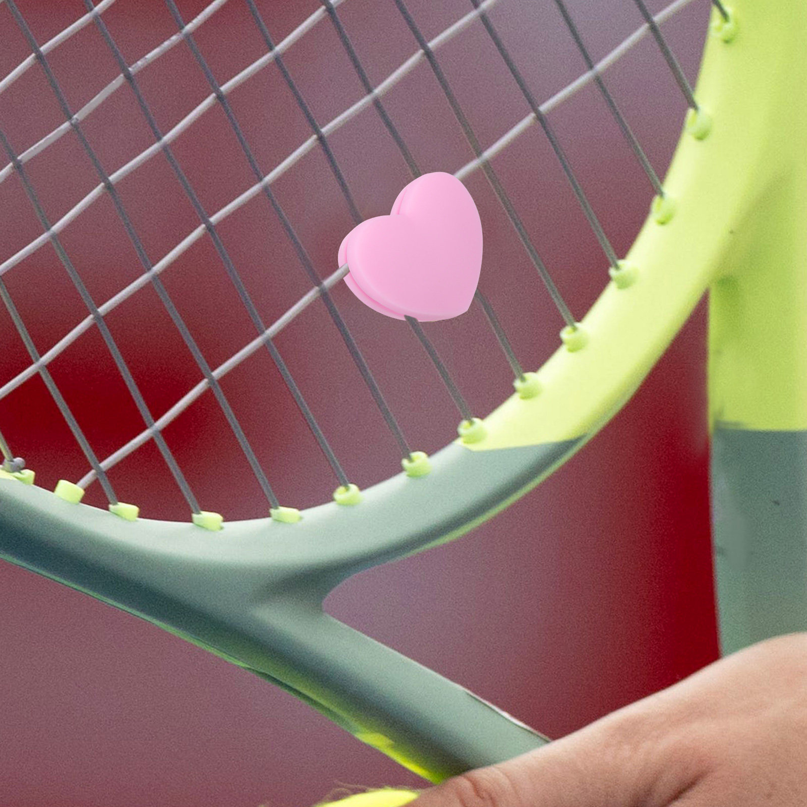 6個入り ハート型テニスラケット用振動吸収パッド シリコン製 - Racket Vibration Dampener のレビューと価格