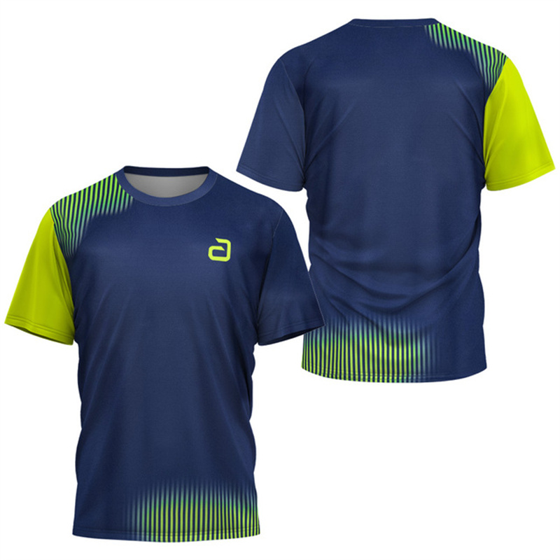 男性卓球 Tシャツアンダーカーレントパターンメンズサマーテニ - Badminton Smash のレビューと価格