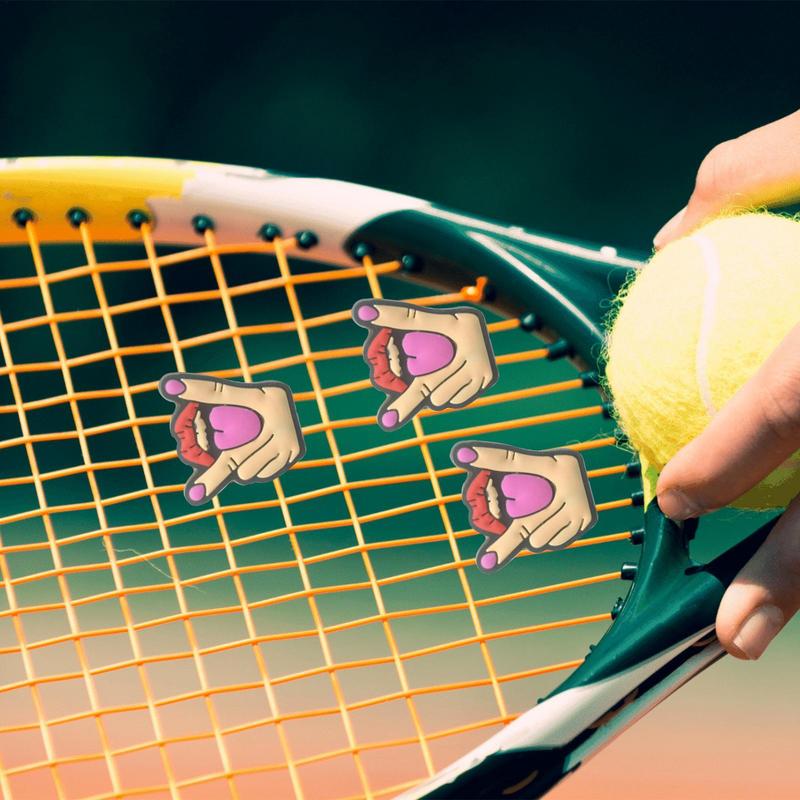 漫画テニスラケットショックアブソーバー、防振ダンパー、ソフト - Racket Vibration Dampener のレビューと価格