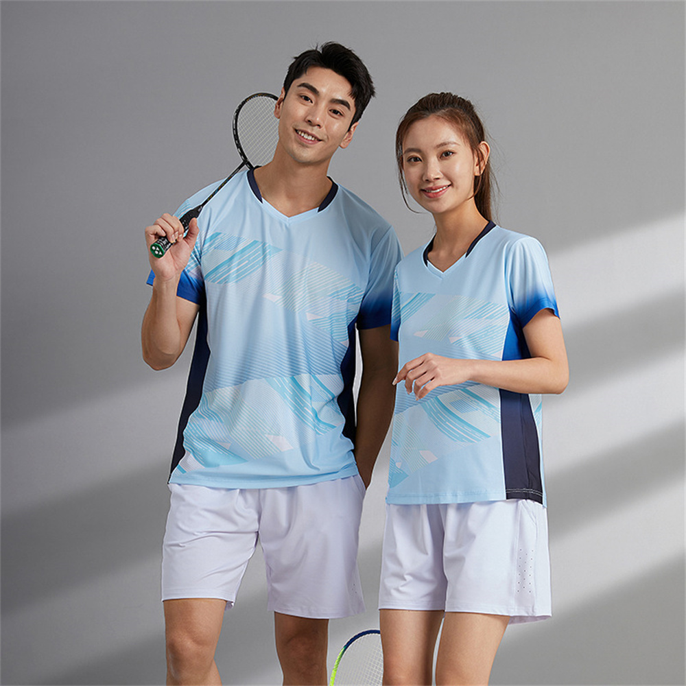 男性と女性のための通気性のある速乾性のバドミントンジャージ, - Badminton Outfit のレビューと価格