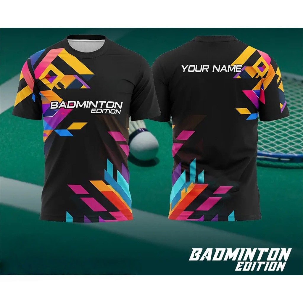 メンズバドミントンウェア グラデーション 3D プリント バ - Badminton Aesthetic のレビューと価格