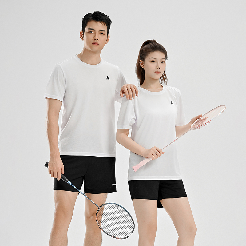 Kawasaki 男性カップルバドミントンセット半袖ショーツ - Badminton Aesthetic のレビューと価格