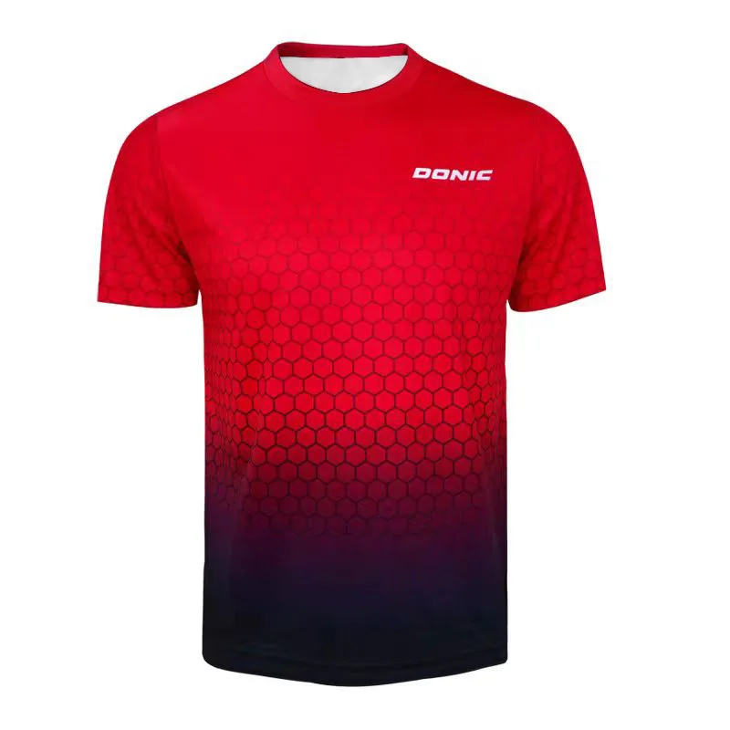メンズ新作卓球Tシャツ、3Dプリント入り、夏用通気性バドミン - Badminton Aesthetic のレビューと価格