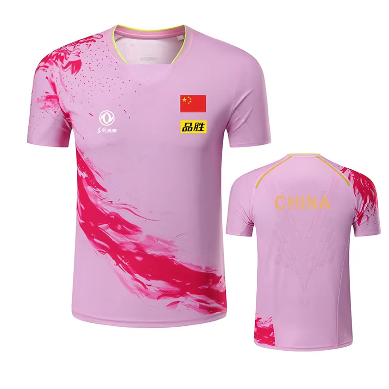 男性と女性のためのドラゴンプリント卓球Tシャツ,ファッション - Badminton Outfit のレビューと価格