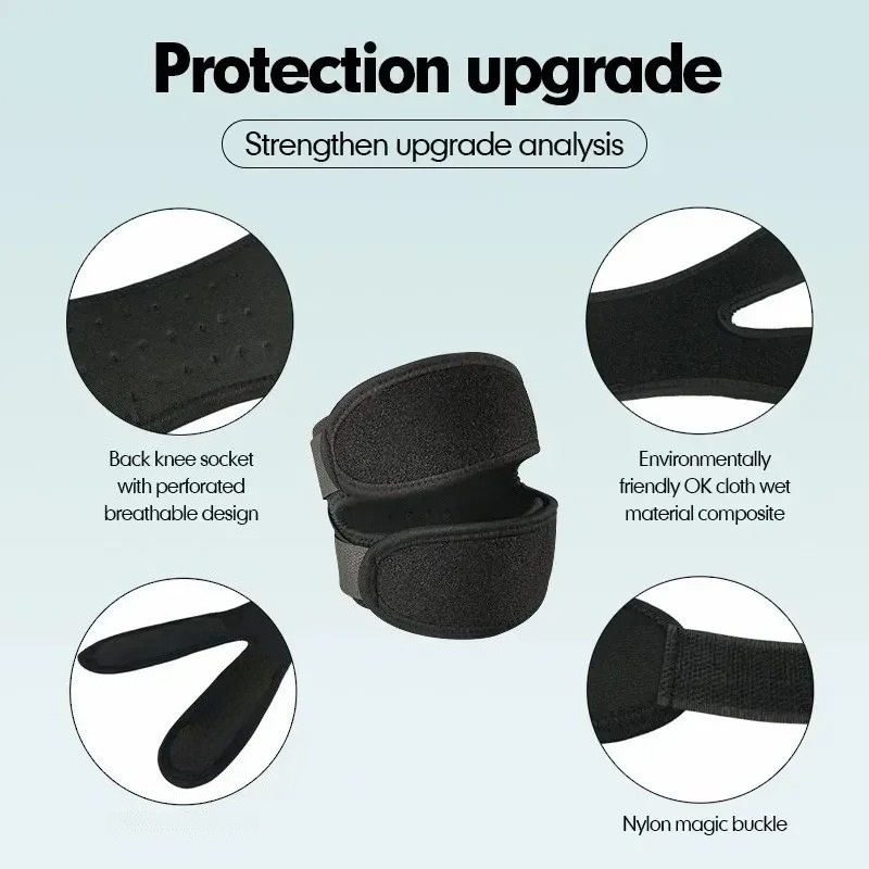 1PC 加圧膝ラップスリーブサポート包帯パッド弾性ブレース膝 - Knee Brace Badminton のレビューと価格