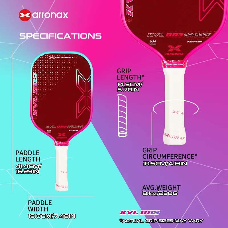 アロナックス カーボンファイバー ピックルボールパドル 16 - Racket Vibration Dampener のレビューと価格