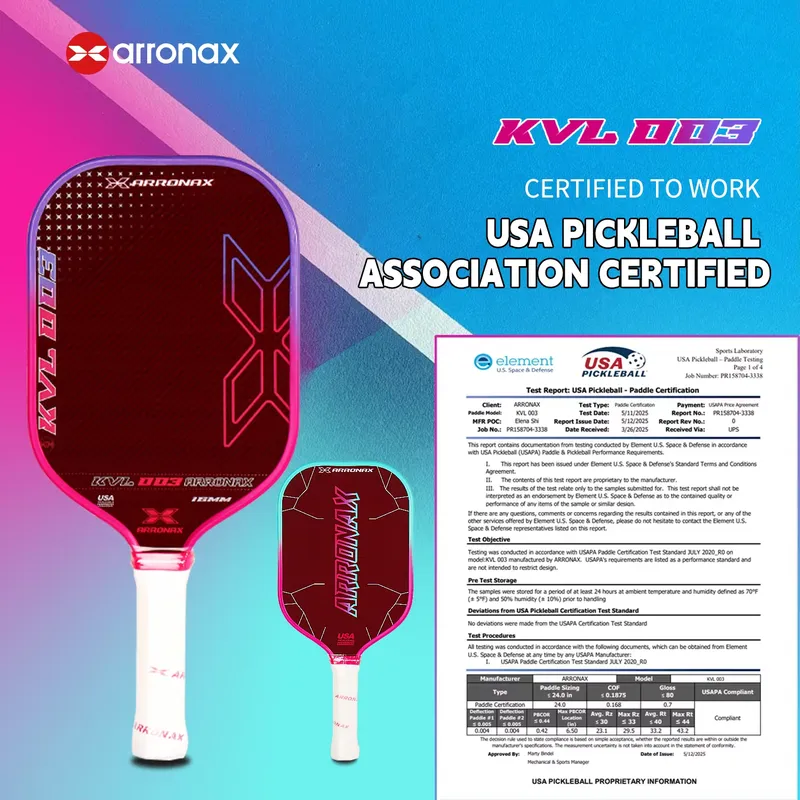 アロナックス カーボンファイバー ピックルボールパドル 16 - Racket Vibration Dampener のレビューと価格