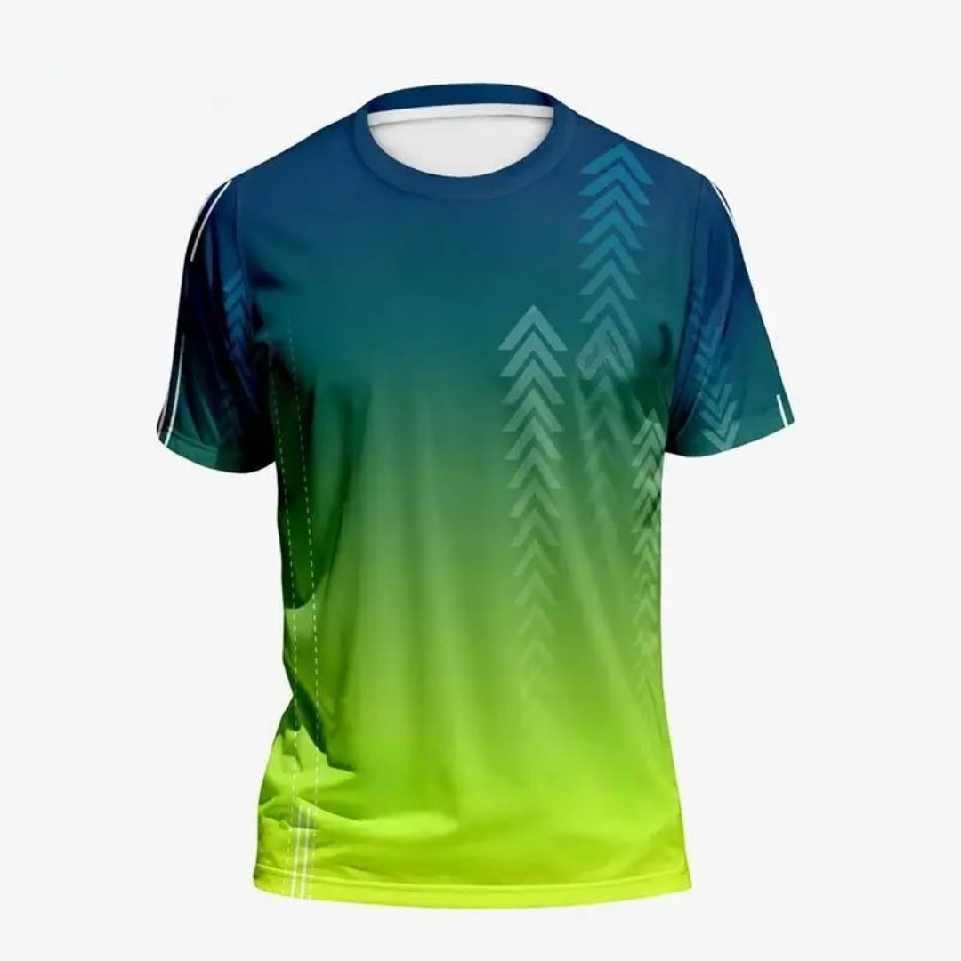 売れ筋メンズサマーバドミントントレーニンググラデーションプリ - Badminton Aesthetic のレビューと価格