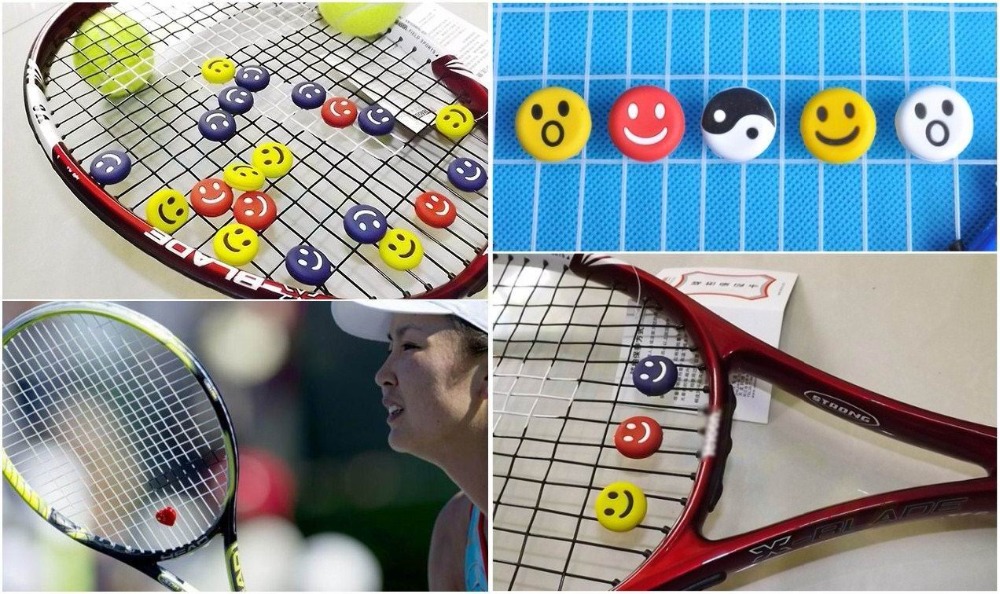 スマイル国旗 テニスラケット ダンパー ショックアブソーバー - Racket Vibration Dampener のレビューと価格